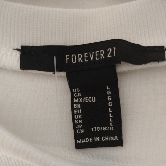 NWT Forever 21 Cropped Los Angeles Pullover Sweatshirt - Picture 5 of 6